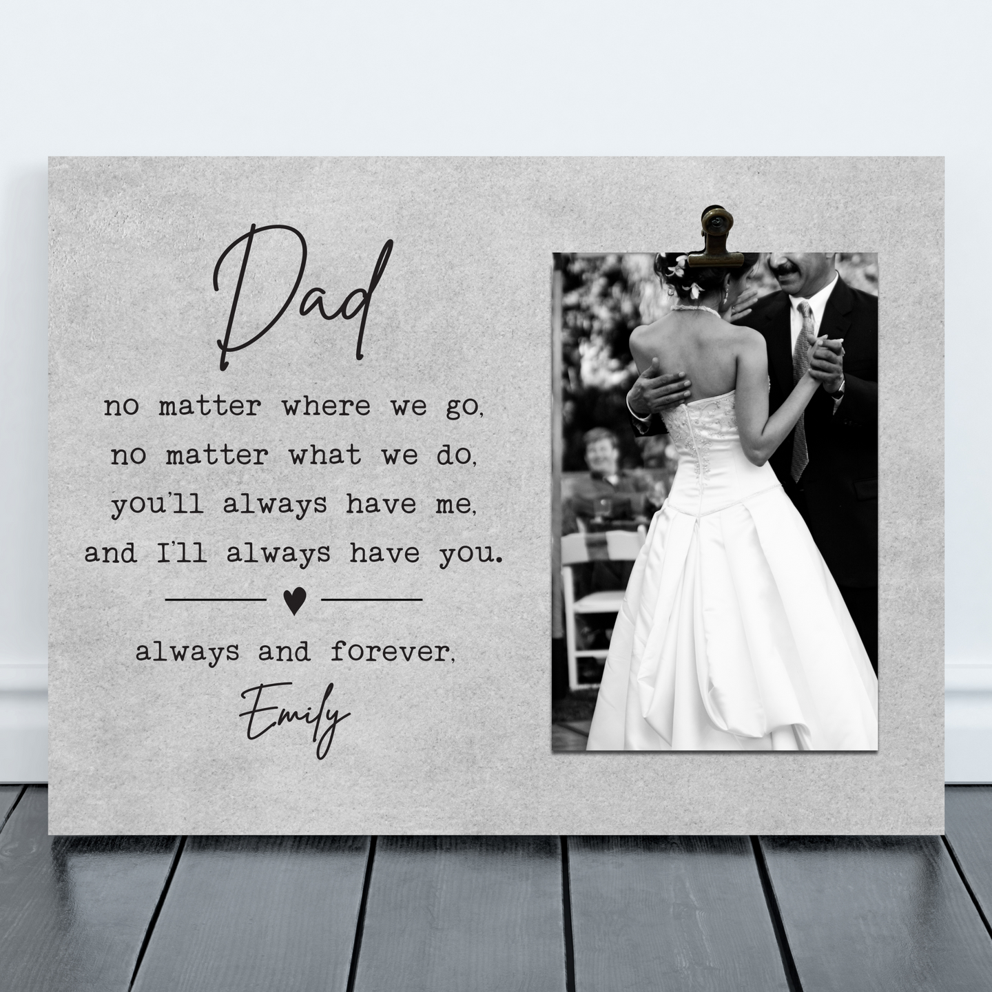 Picture Frame for Dad | Father of the Bride Gift